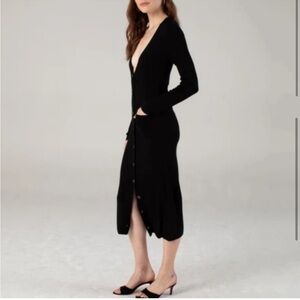 NAADAM Silk+Cashmere Shirtdress Cardigan